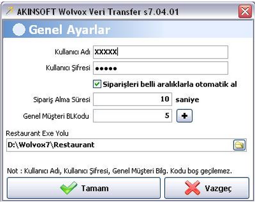 Akınsoft Wolvox Restaurant Yemek Sepeti Entegrasyonu1