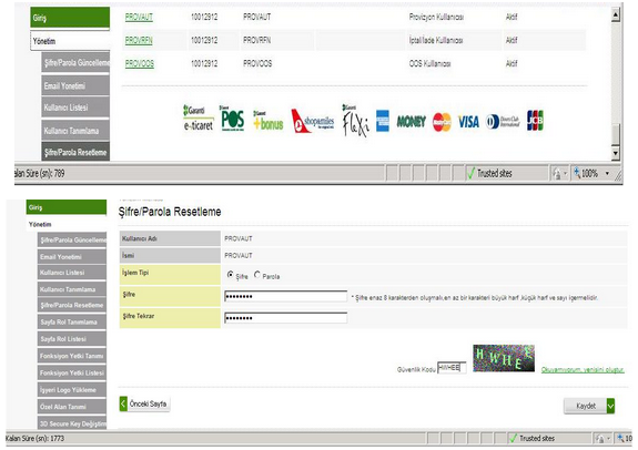 Akınsoft Wolvox E-ticaret Garanti Bankası Sanal Pos Ayarları