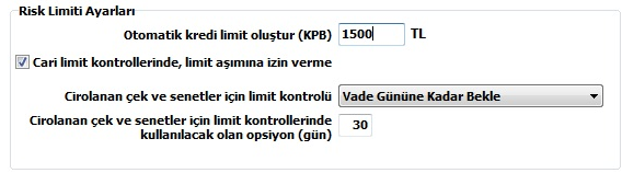 Akınsoft Wolvox Erp Cari Kredi Limitlerinin Oluşturulması