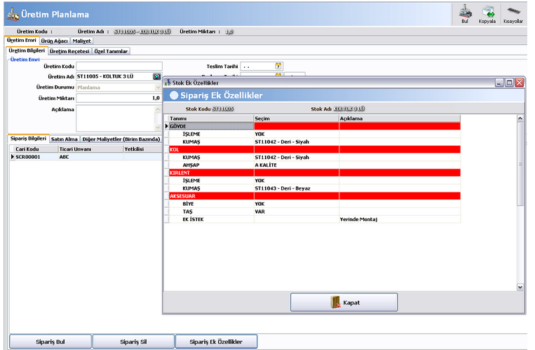 Akınsoft Wolvox Erp Programında Ek Özellik Tanımları6
