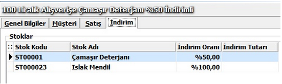 WOLVOX ERP Programı Promosyon Modülü Çalışma Şekli2