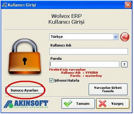 WOLVOX ERP Programımızda Server Client Bağlantı Ayarları3